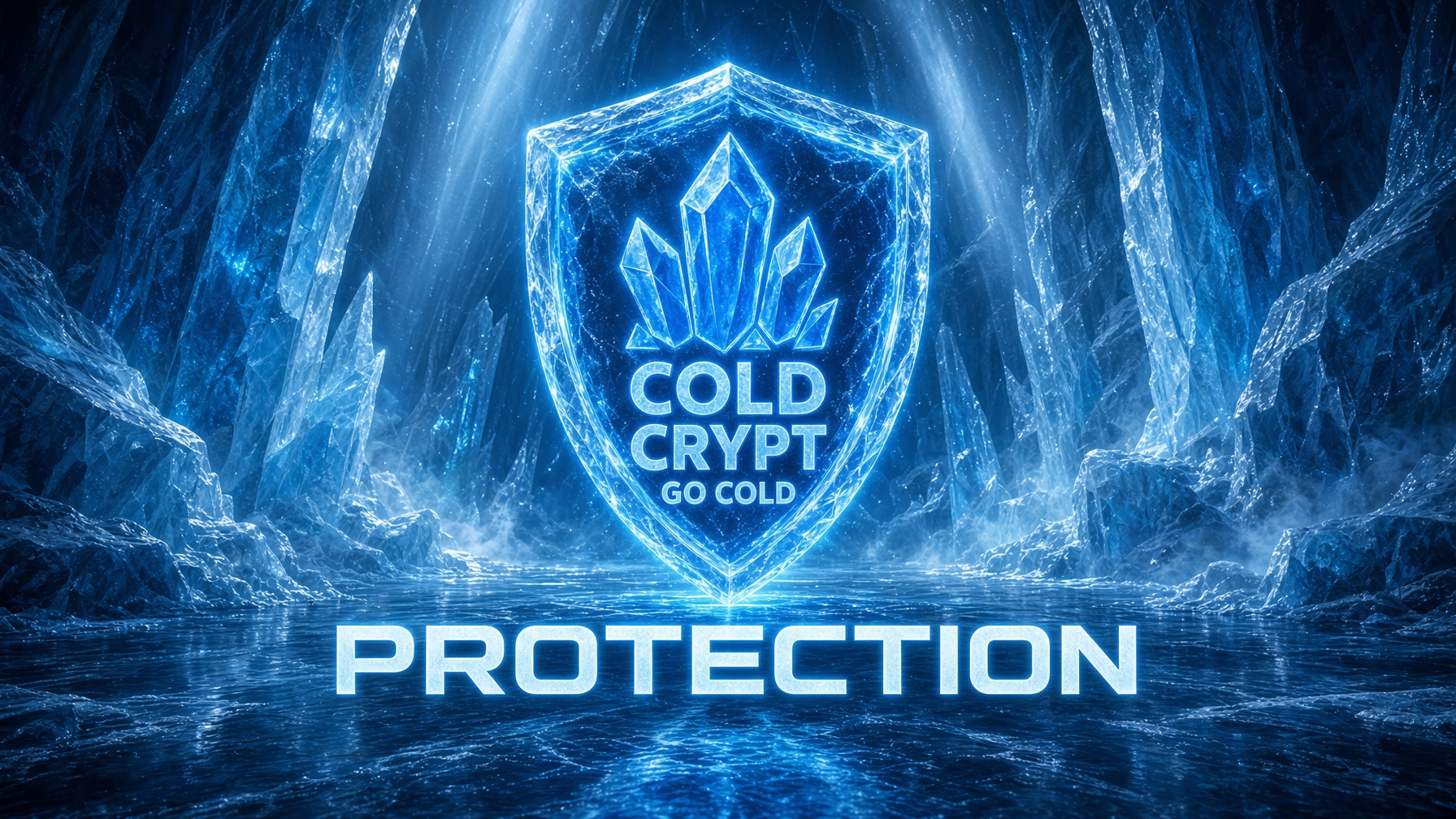 Cold Crypt Protection artwork with an icy shield and Cold Crypt logo