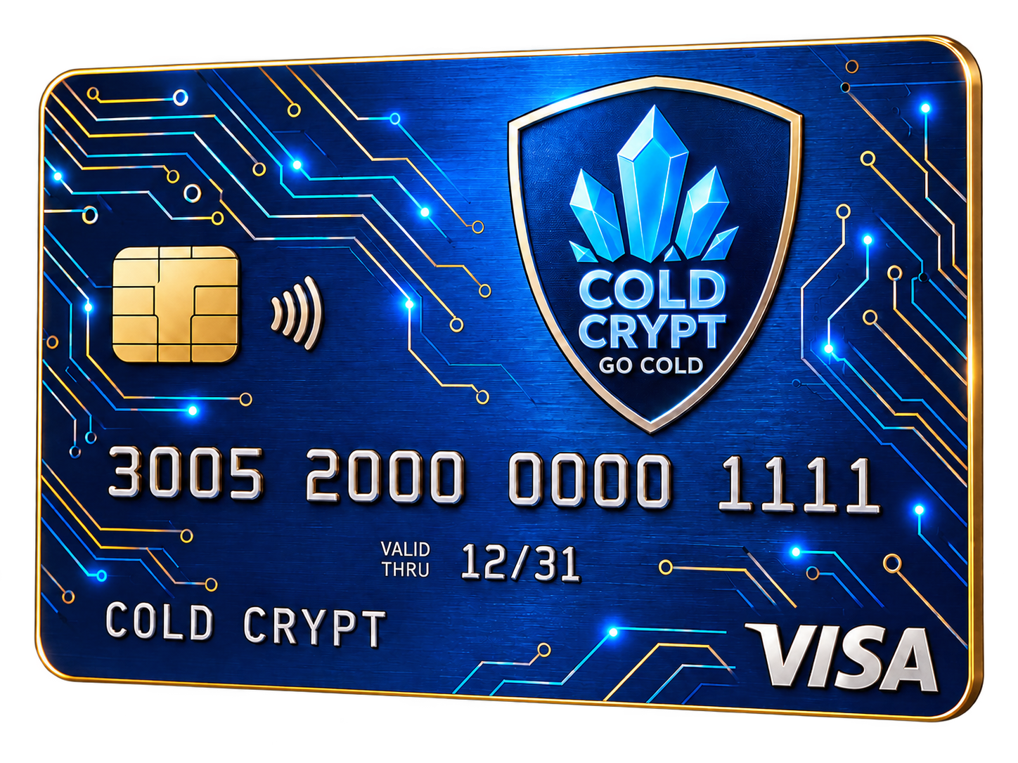 Cold Crypt Visa card concept