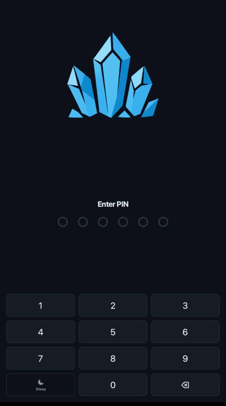 PIN screen